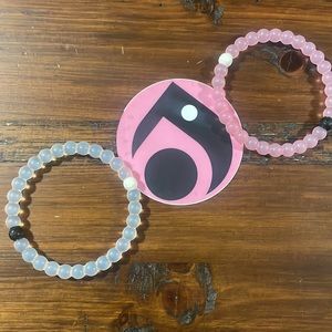 2 Lokai bracelets + sticker